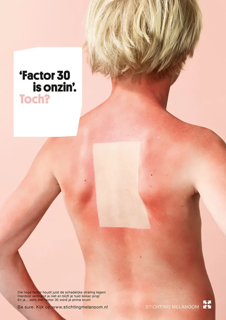 Factor 30 is onzin. Toch?